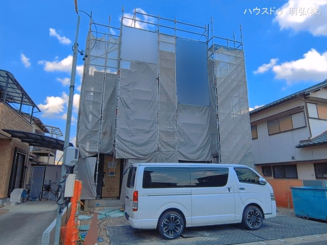 愛知県小牧市下小針中島3丁目の新築戸建てシート写真 2026年6月11日撮影