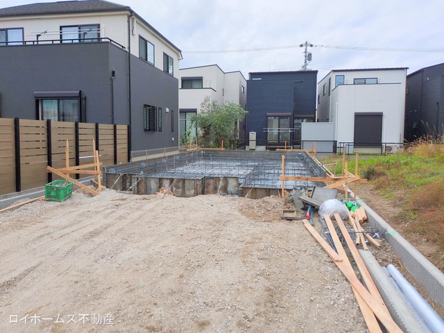 愛知県名古屋市港区大西2丁目の新築戸建て基礎写真 2025年11月4日撮影
