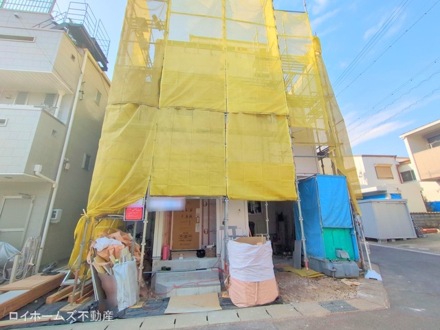 愛知県名古屋市西区城町の新築戸建てシート写真 2025年12月10日撮影