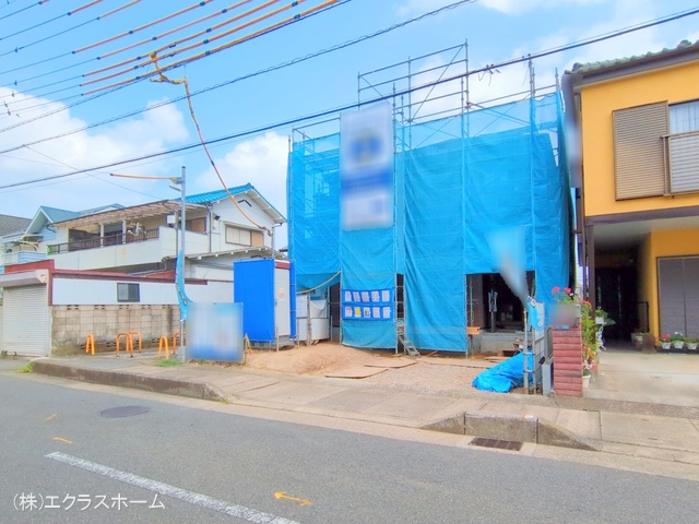 埼玉県春日部市備後東7丁目の新築戸建てシート写真 2025年7月9日撮影