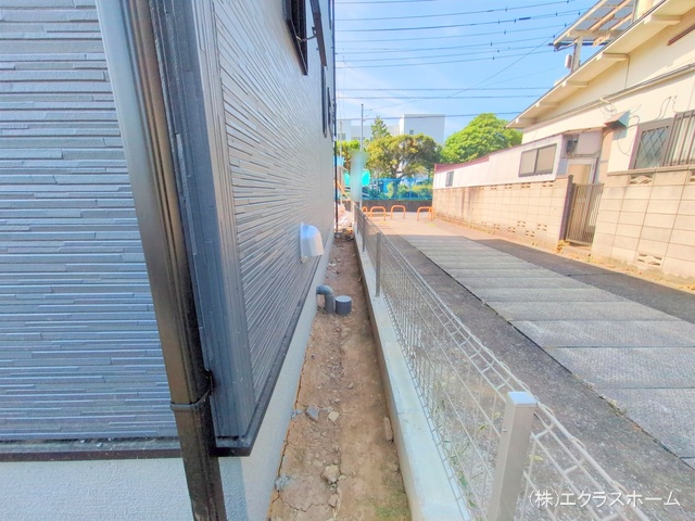 埼玉県春日部市備後東7丁目の新築戸建て外構写真 2025年7月27日撮影