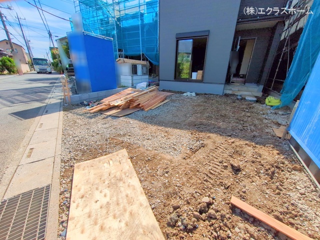 埼玉県春日部市下蛭田の新築戸建て外構写真 2025年10月1日撮影