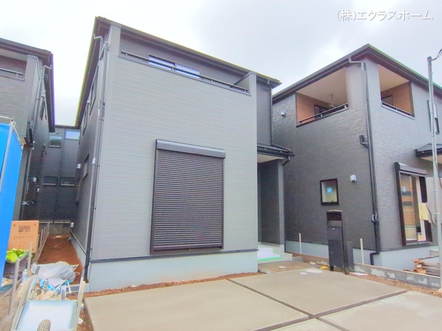 埼玉県春日部市下蛭田の新築戸建て外構写真 2025年10月15日撮影