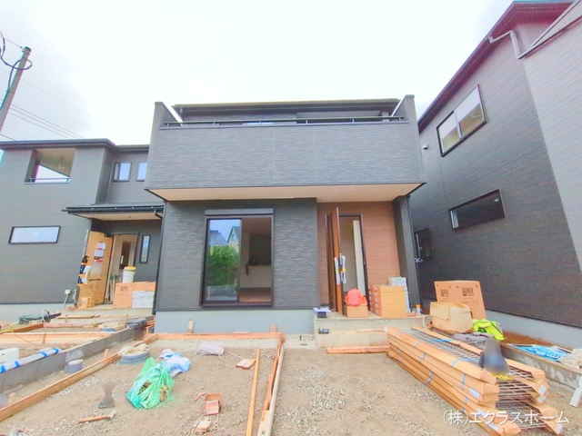 埼玉県春日部市下蛭田の新築戸建て外構写真 2025年10月15日撮影