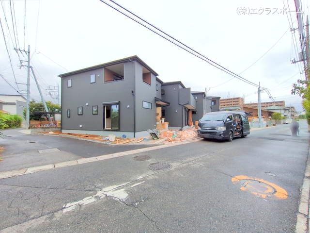 埼玉県春日部市下蛭田の新築戸建て外構写真 2025年10月15日撮影
