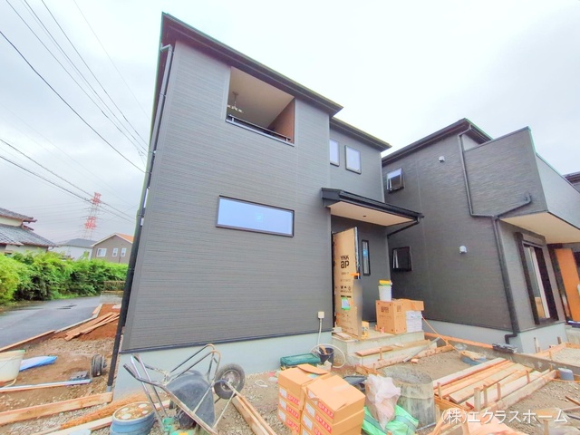 埼玉県春日部市下蛭田の新築戸建て外構写真 2025年10月15日撮影