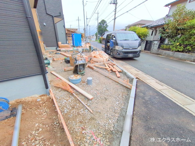 埼玉県春日部市下蛭田の新築戸建て外構写真 2025年10月15日撮影