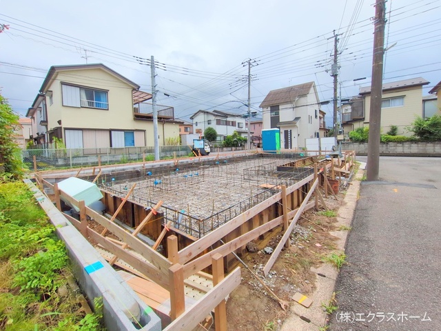 埼玉県春日部市備後東2丁目の新築戸建て基礎写真 2025年7月15日撮影