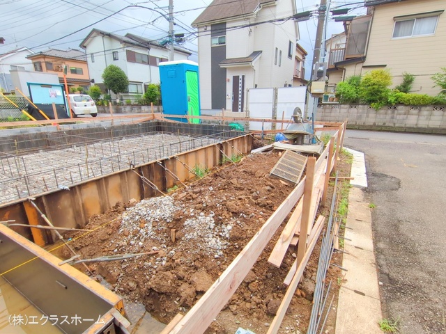 埼玉県春日部市備後東2丁目の新築戸建て基礎写真 2025年7月15日撮影