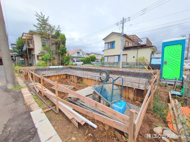 埼玉県春日部市備後東2丁目の新築戸建て基礎写真 2025年7月15日撮影
