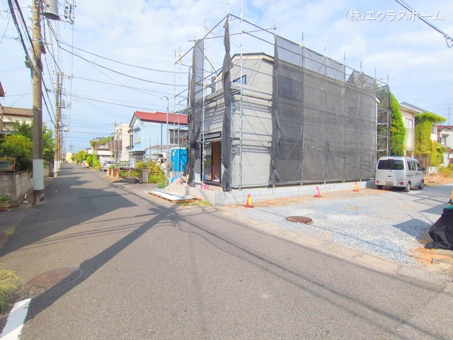 埼玉県春日部市備後東2丁目の新築戸建てシート写真 2025年8月27日撮影