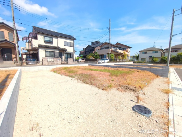 埼玉県春日部市小渕の新築戸建て更地・土地写真 2025年7月21日撮影