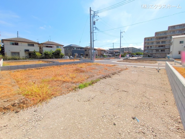 埼玉県春日部市小渕の新築戸建て更地・土地写真 2025年7月21日撮影