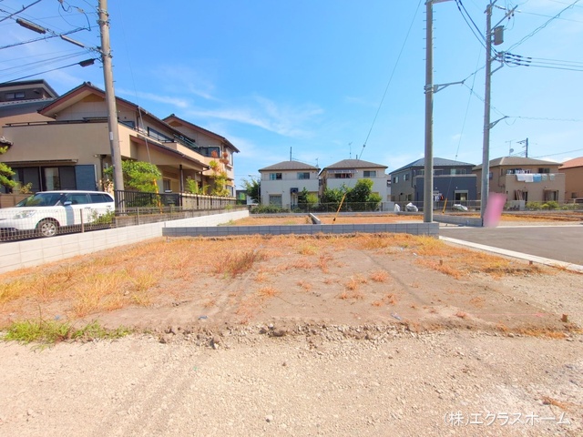 埼玉県春日部市小渕の新築戸建て更地・土地写真 2025年7月21日撮影