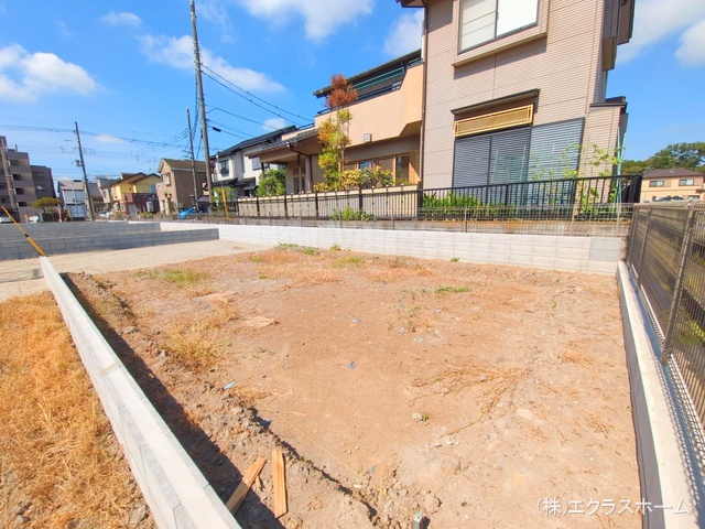 埼玉県春日部市小渕の新築戸建て更地・土地写真 2025年7月21日撮影
