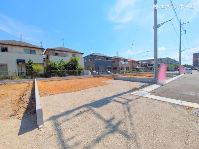 埼玉県春日部市小渕の新築戸建て更地・土地写真 2025年7月21日撮影