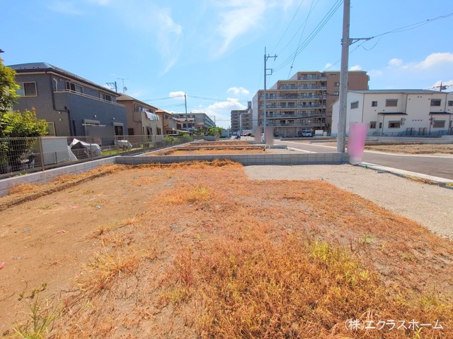 埼玉県春日部市小渕の新築戸建て更地・土地写真 2025年7月21日撮影