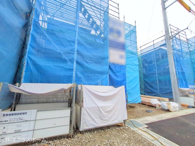 埼玉県春日部市小渕の新築戸建て上棟写真 2025年10月15日撮影