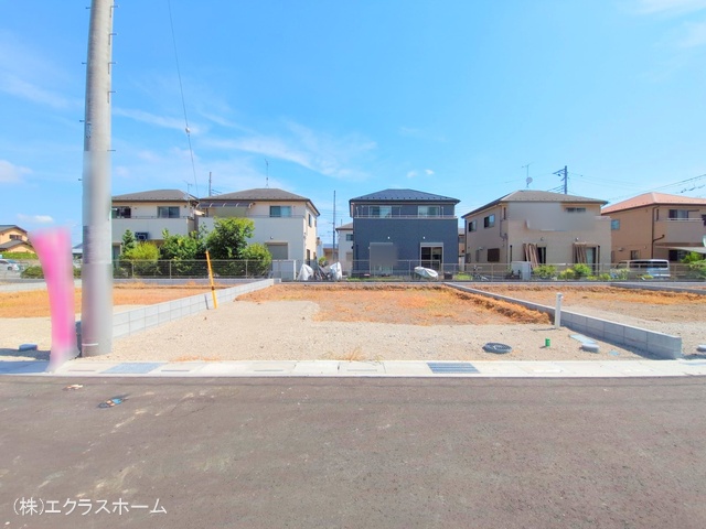 埼玉県春日部市小渕の新築戸建て更地・土地写真 2025年7月21日撮影