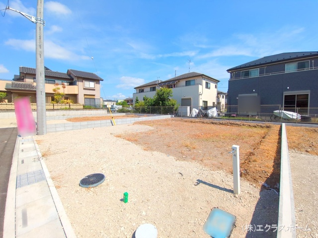 埼玉県春日部市小渕の新築戸建て更地・土地写真 2025年7月21日撮影