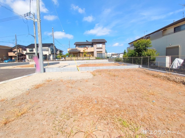 埼玉県春日部市小渕の新築戸建て更地・土地写真 2025年7月21日撮影