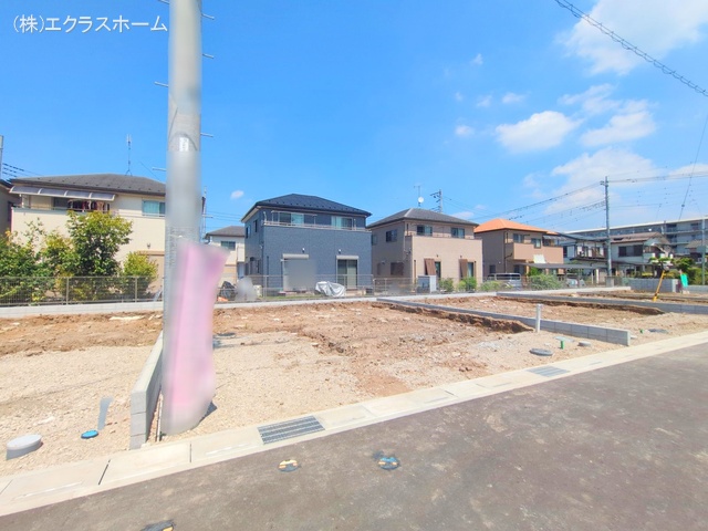 埼玉県春日部市小渕の新築戸建て更地・土地写真 2025年8月18日撮影