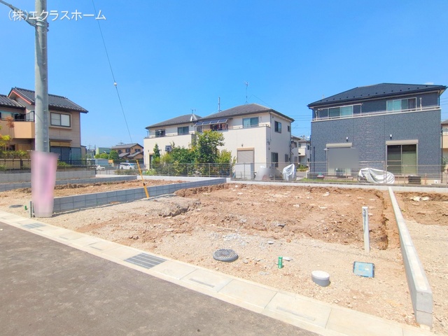 埼玉県春日部市小渕の新築戸建て更地・土地写真 2025年8月18日撮影
