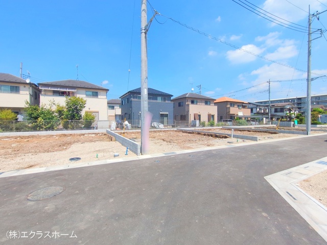 埼玉県春日部市小渕の新築戸建て更地・土地写真 2025年8月18日撮影
