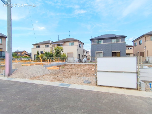 埼玉県春日部市小渕の新築戸建て更地・土地写真 2025年9月2日撮影