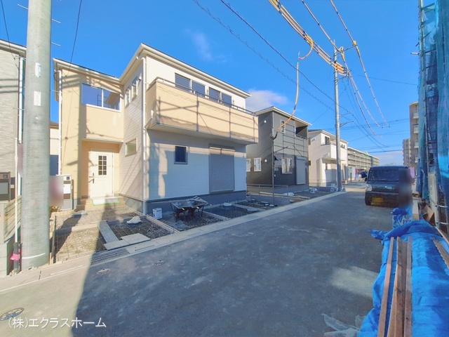 埼玉県春日部市小渕の新築戸建て外構写真 2026年1月7日撮影