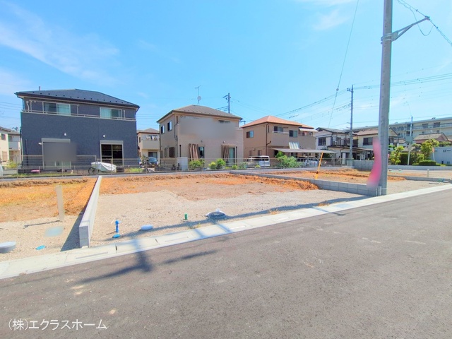 埼玉県春日部市小渕の新築戸建て更地・土地写真 2025年7月21日撮影