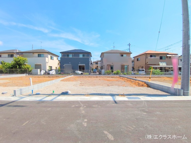 埼玉県春日部市小渕の新築戸建て更地・土地写真 2025年7月21日撮影
