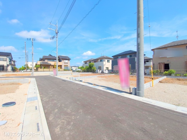 埼玉県春日部市小渕の新築戸建て更地・土地写真 2025年7月21日撮影