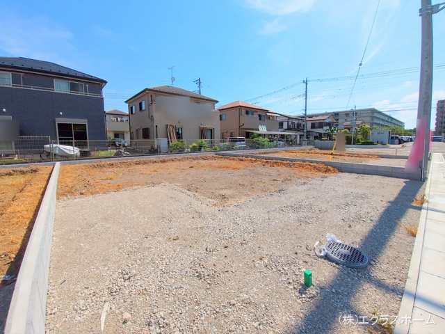 埼玉県春日部市小渕の新築戸建て更地・土地写真 2025年7月21日撮影