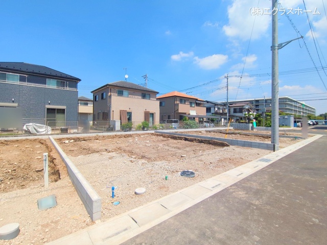 埼玉県春日部市小渕の新築戸建て更地・土地写真 2025年8月18日撮影