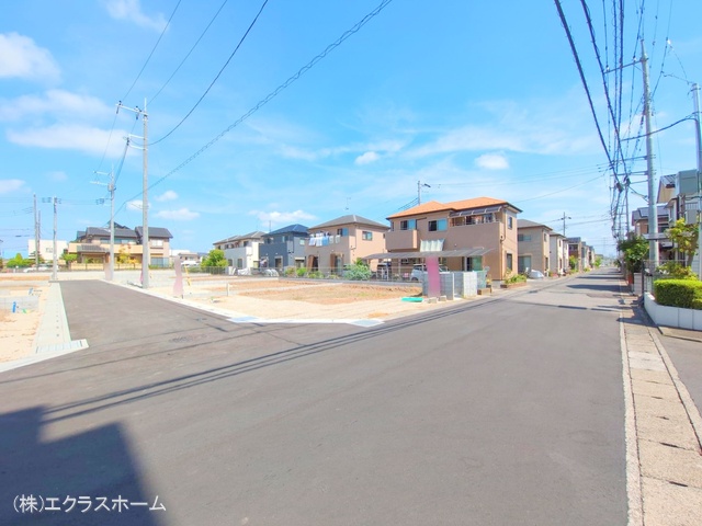 埼玉県春日部市小渕の新築戸建て更地・土地写真 2025年7月21日撮影