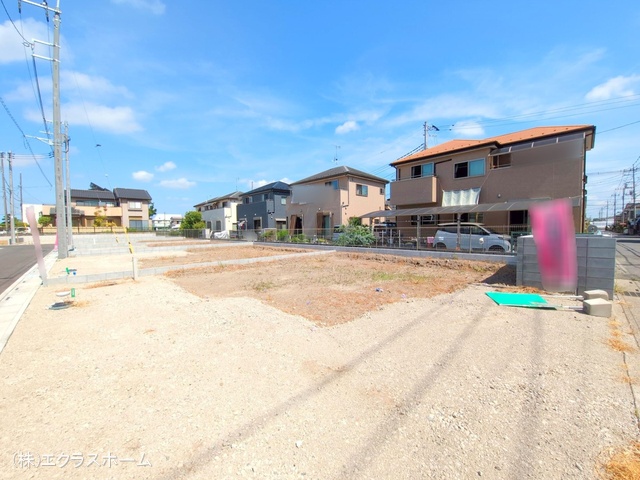 埼玉県春日部市小渕の新築戸建て更地・土地写真 2025年7月21日撮影