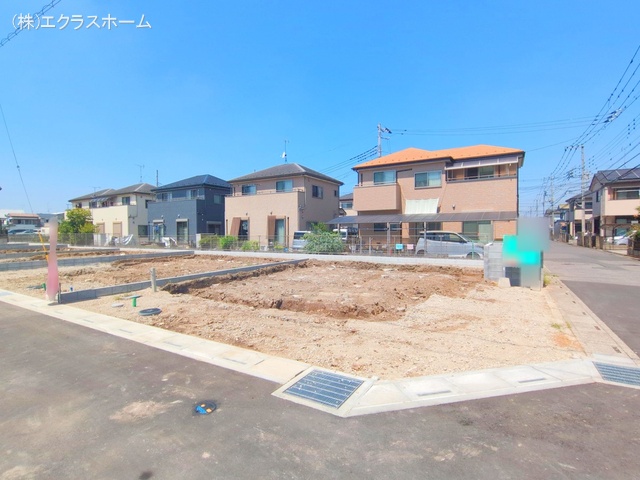 埼玉県春日部市小渕の新築戸建て更地・土地写真 2025年8月18日撮影