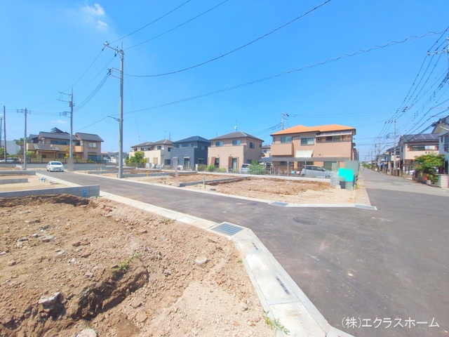 埼玉県春日部市小渕の新築戸建て更地・土地写真 2025年8月18日撮影