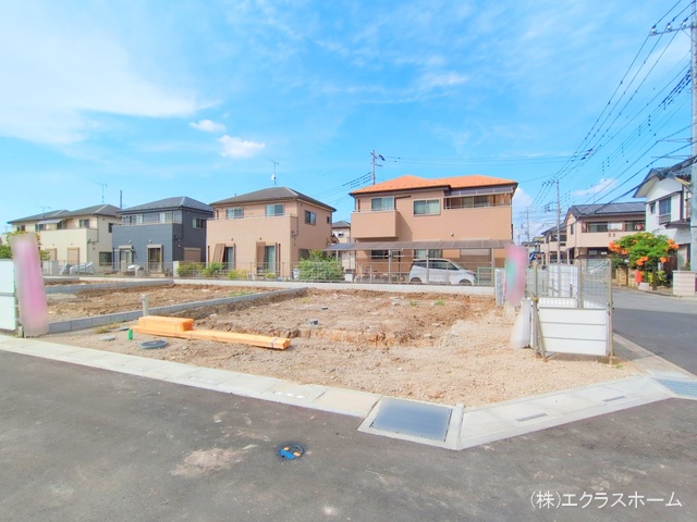 埼玉県春日部市小渕の新築戸建て更地・土地写真 2025年9月2日撮影