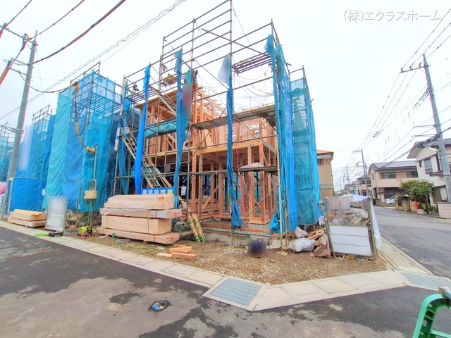 埼玉県春日部市小渕の新築戸建て上棟写真 2025年10月15日撮影