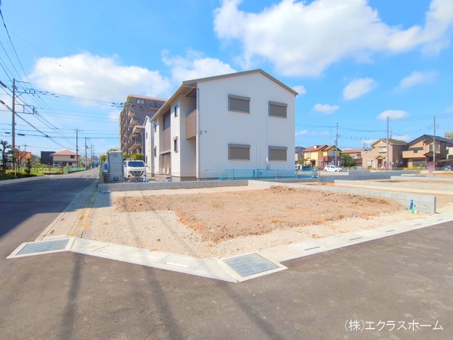 埼玉県春日部市小渕の新築戸建て更地・土地写真 2025年7月21日撮影