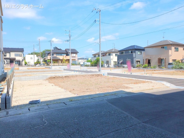 埼玉県春日部市小渕の新築戸建て更地・土地写真 2025年7月21日撮影