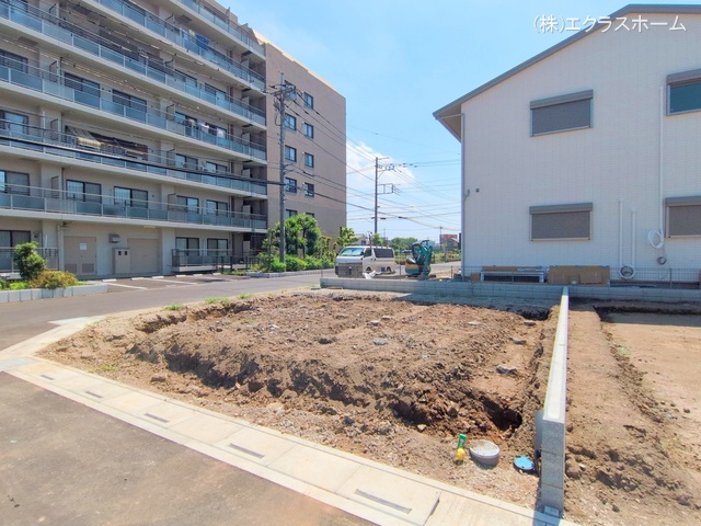 埼玉県春日部市小渕の新築戸建て更地・土地写真 2025年8月18日撮影