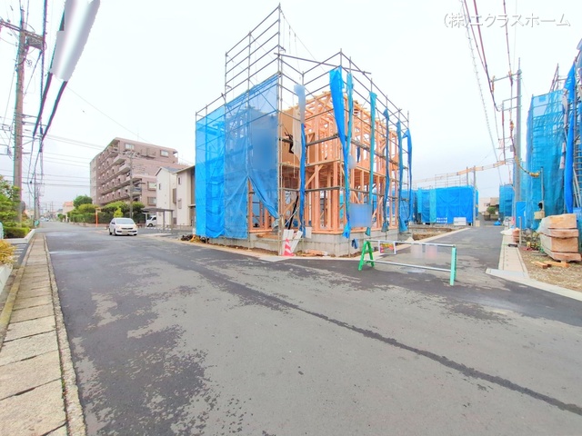 埼玉県春日部市小渕の新築戸建て上棟写真 2025年10月15日撮影