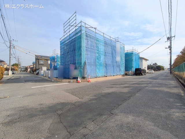 埼玉県春日部市大沼６丁目の新築戸建てシート写真 2026年2月4日撮影