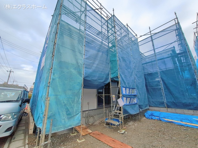 埼玉県春日部市大沼6丁目の新築戸建てシート写真 2026年2月16日撮影
