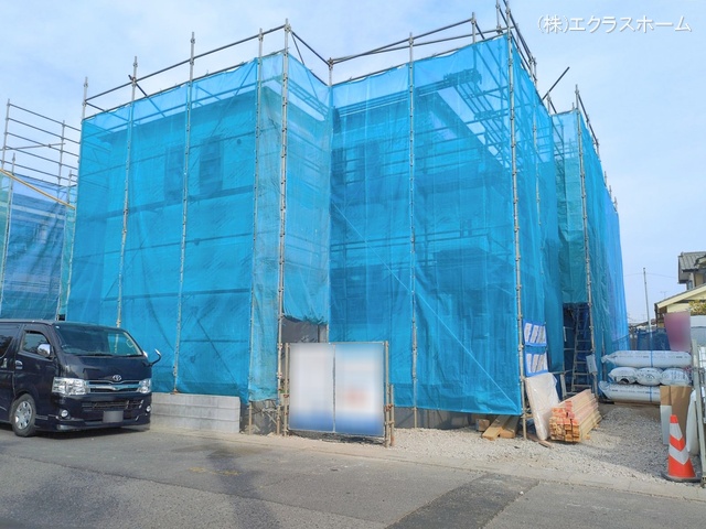 埼玉県春日部市大沼6丁目の新築戸建てシート写真 2026年2月4日撮影