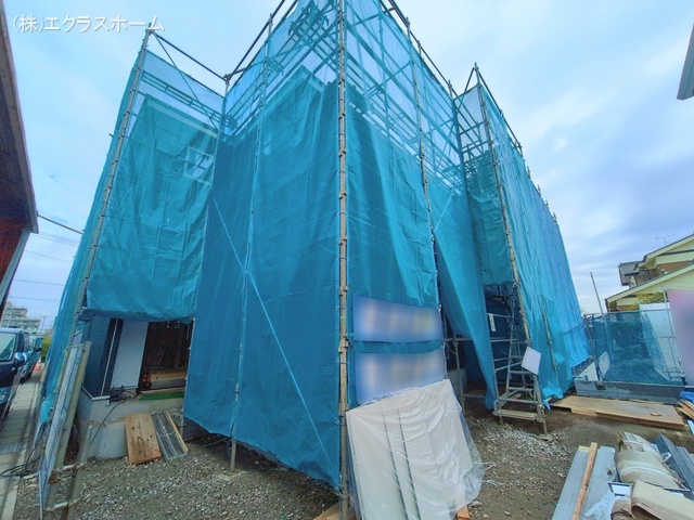 埼玉県春日部市大沼６丁目の新築戸建てシート写真 2026年2月16日撮影