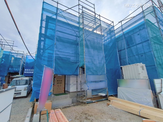 埼玉県春日部市大沼６丁目の新築戸建てシート写真 2026年2月4日撮影